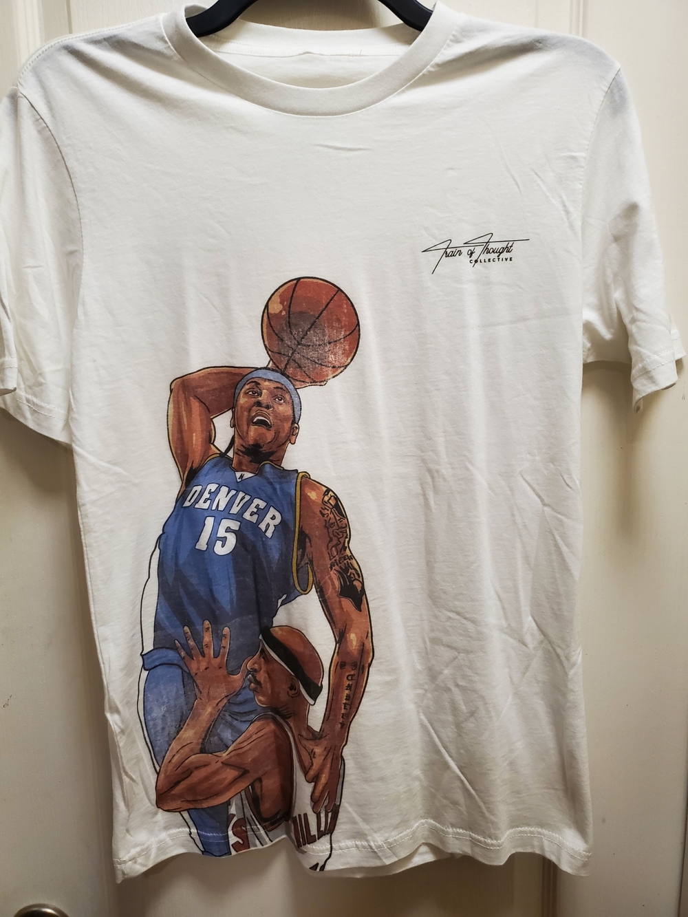 Carmelo Anthony White Graphic Tee - NWOT / Medium